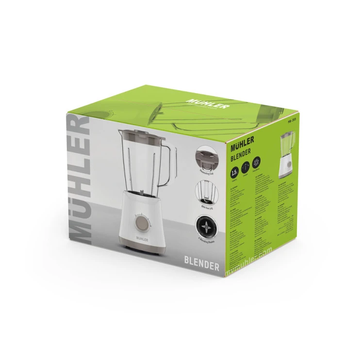 Блендер Muhler MB-355, 500W, 1.5 л, пласт.кана