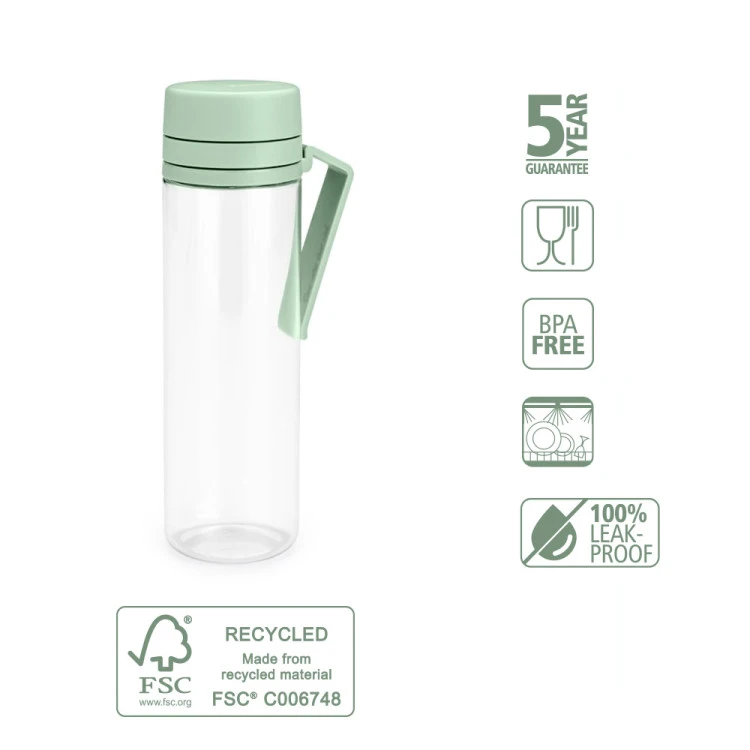 Бутилка Brabantia Make&Take 500ml Jade Green, с цедка