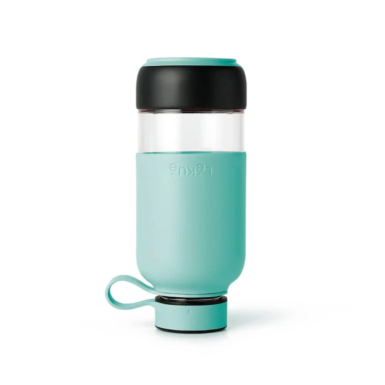 Бутилка с вграден филтър Lekue On The Go Turquoise 500ml