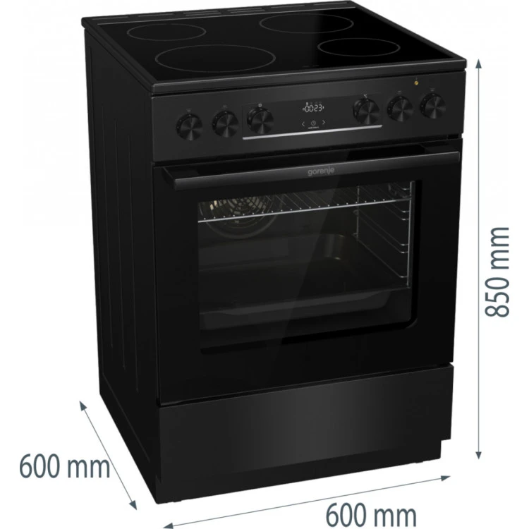 Готварска печка с керамичен плот Gorenje GEC6C40BG