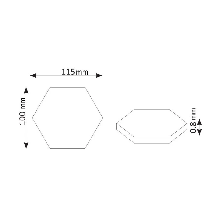 Комплект от 3 броя Модулен TOUCH LED панел тип „Honeycomb“