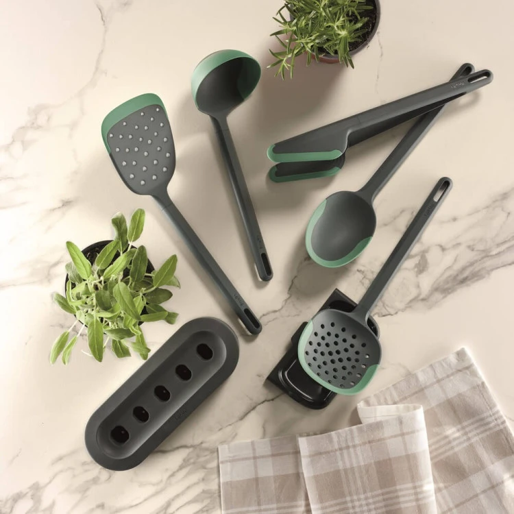 Комплект прибори за готвене Lekue 6 части с поставка