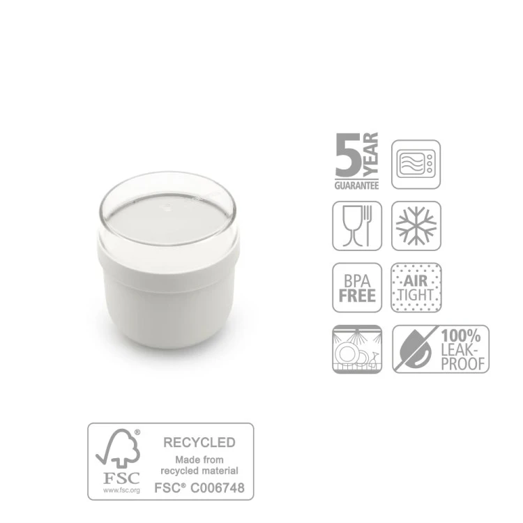 Купичка за закуска Brabantia Make&Take 500ml, Light Grey