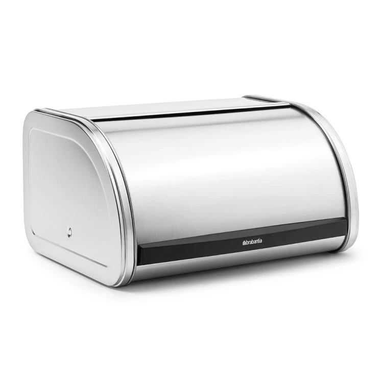 Кутия за хляб Brabantia Roll Top Medium Matt Steel, средна