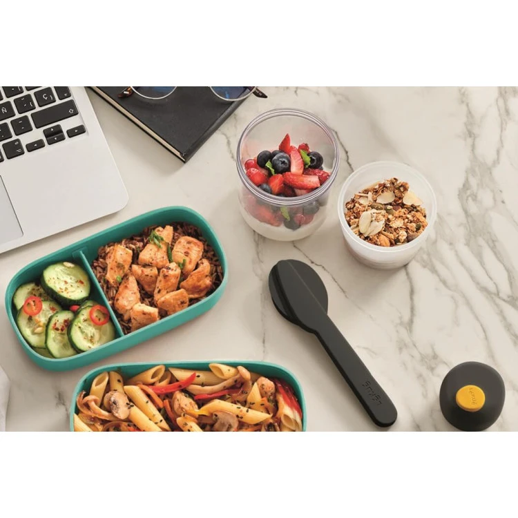 Кутия за храна Lekue On The Go Turquoise, 500ml