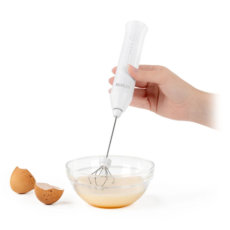 Мини миксер за фрапе 2в1 Muhler FMX - 1010C, безжичен,две приставки, USB type-C