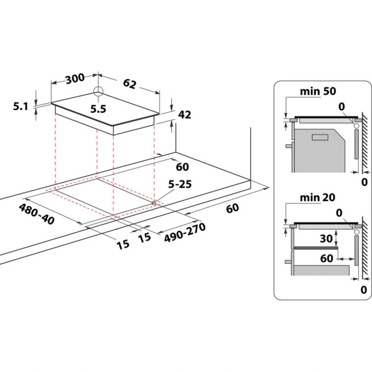 Плот за вграждане Whirlpool WRD 6030 B