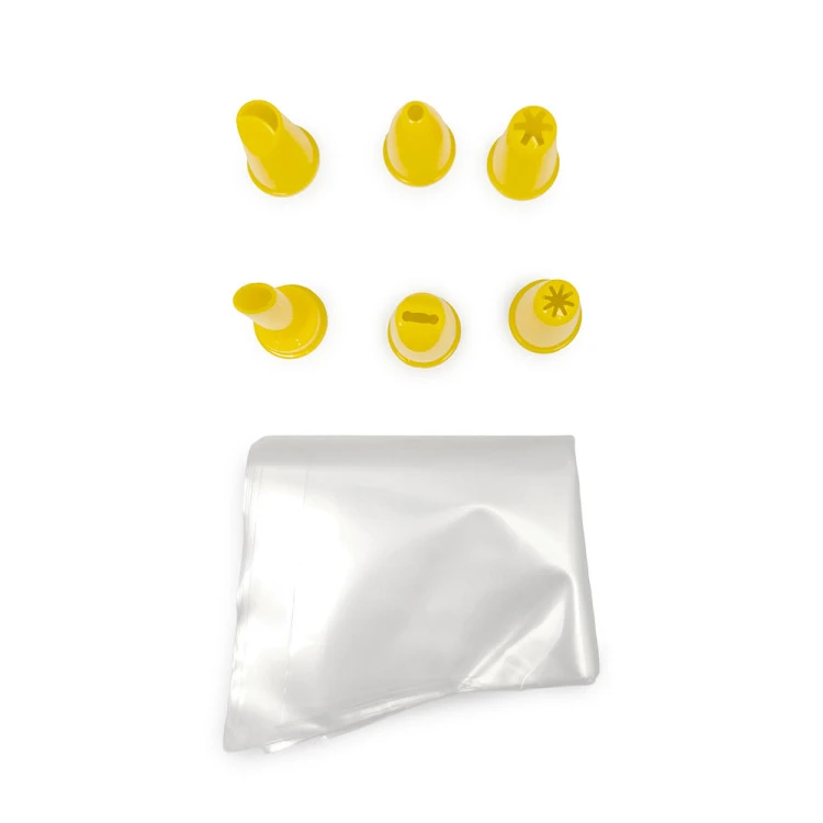 Пош за декорация с пластмасови накрайници Luigi Ferrero Prima Vanilla FR-3030, 6 накрайника