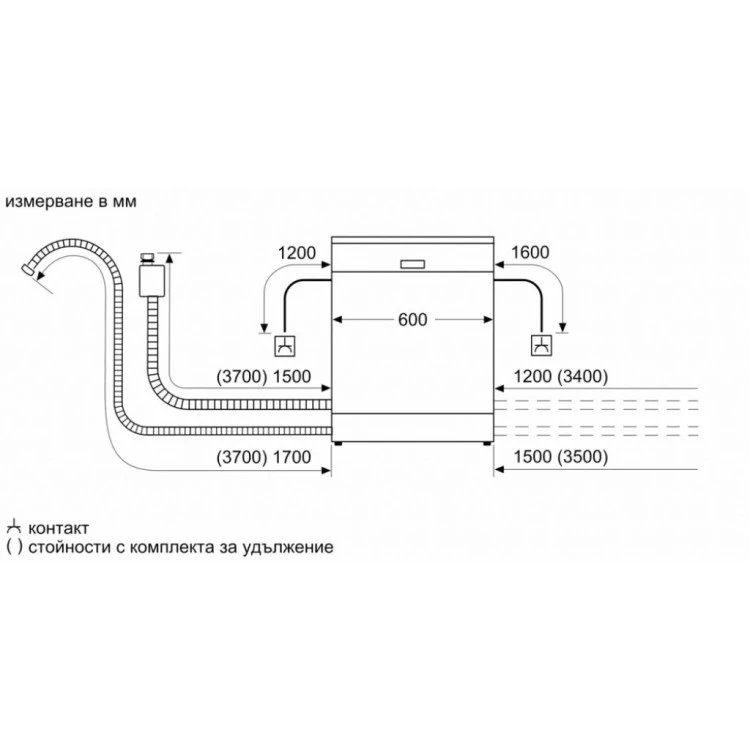 Съдомиялна машина 60см Bosch SMS4HVW00E