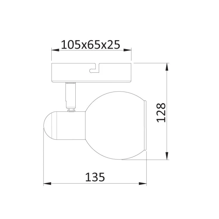 Спот 1-ца  Sansa, E14, 1 max 40 W