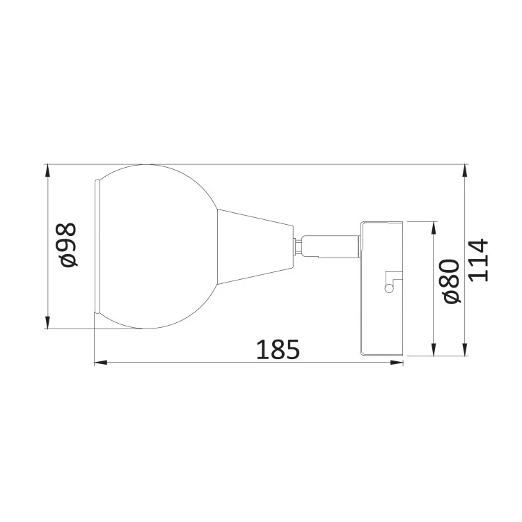 Спот 1-ца Sion Smoke, E 14 , 1 max 40W