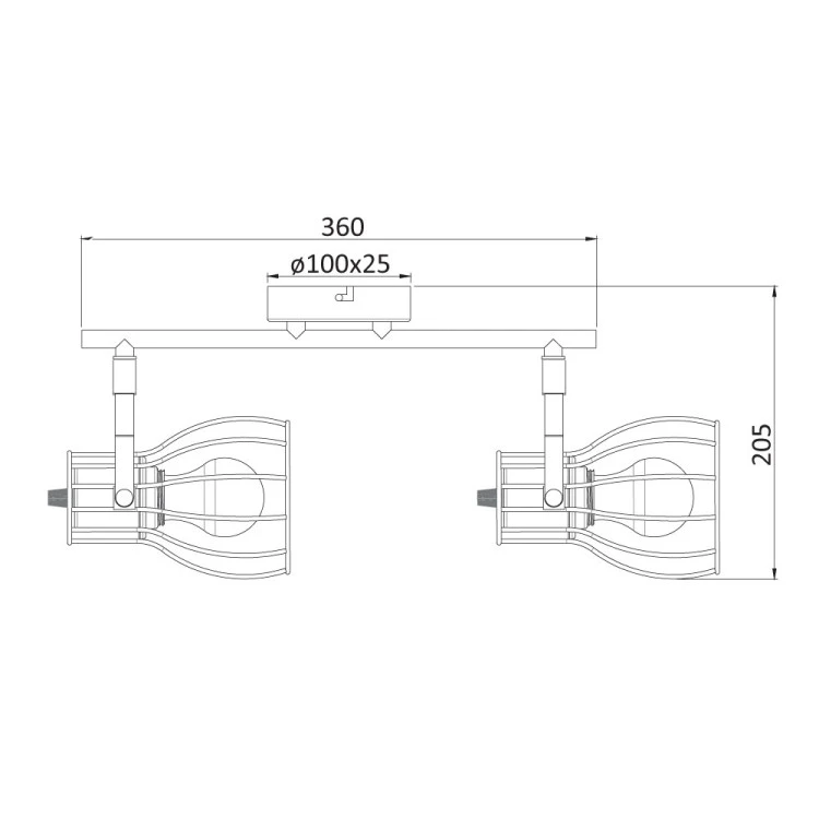 Спот 2-ка  Tirion , E27, 2 max 40 W