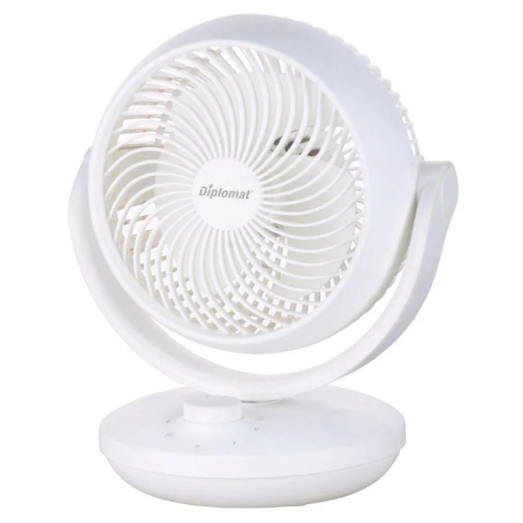 Вентилатор настолен 8'' Diplomat DFX-636, 50W, 3D циркулация, механично управление