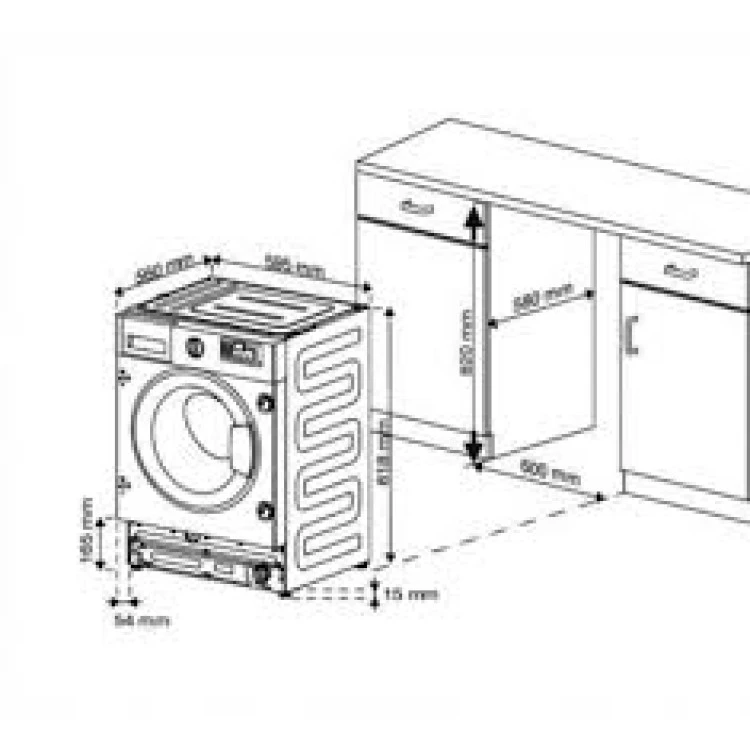 Elektrabregenz wai71433 пералня за вграждане 7кг инверторен мотор