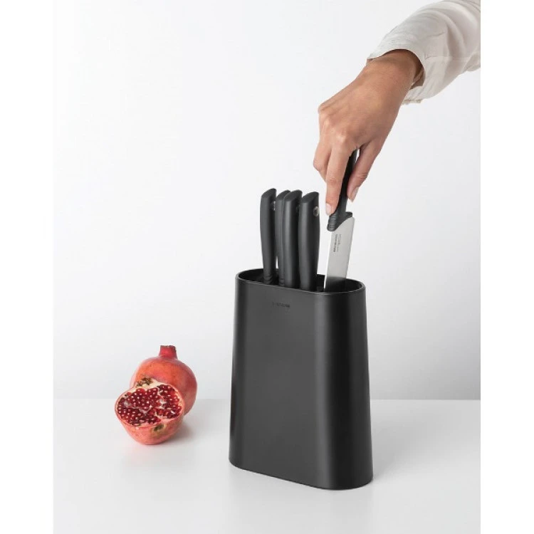 Блок с 5 ножа Brabantia Tasty+ Dark Grey