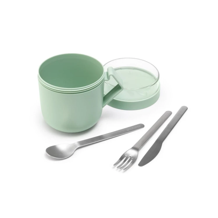 Чаша с капак Brabantia Make&Take 600ml, Jade Green