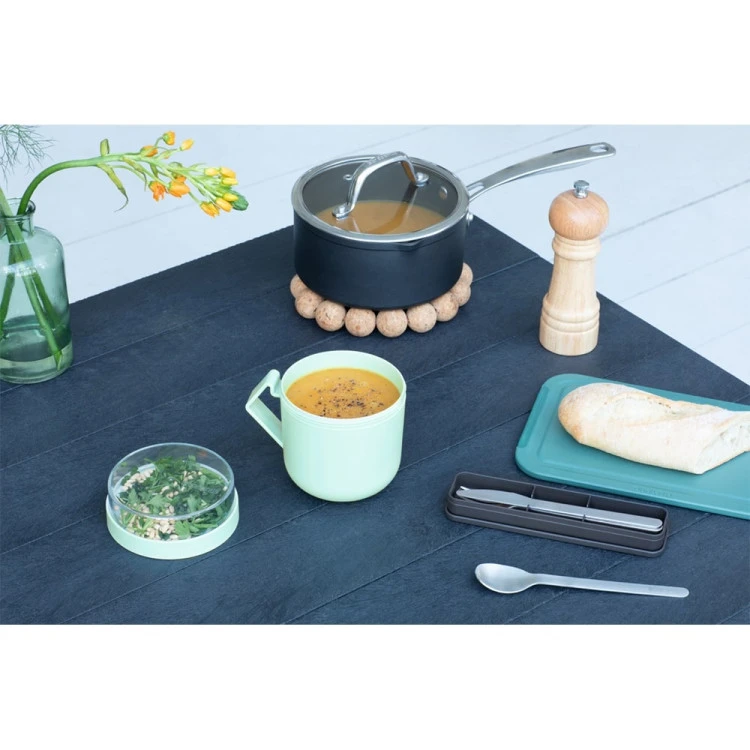 Чаша с капак Brabantia Make&Take 600ml, Jade Green