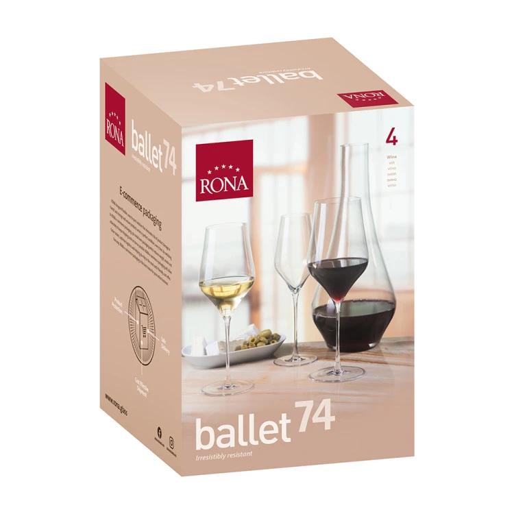 Чаша за шампанско Rona Ballet 7457 310ml, 4 броя