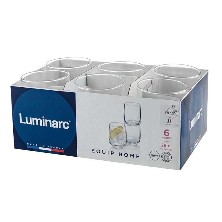 Чаша за вода Luminarc Equip Home 280ml, 6 броя