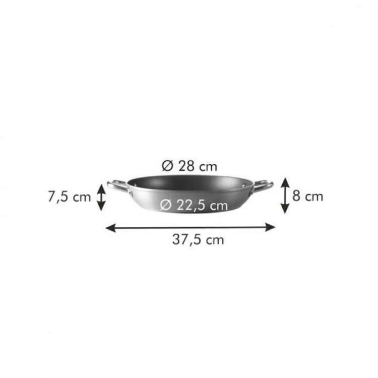 Дълбок тиган с дръжки Tescoma Grandchef 28 cm