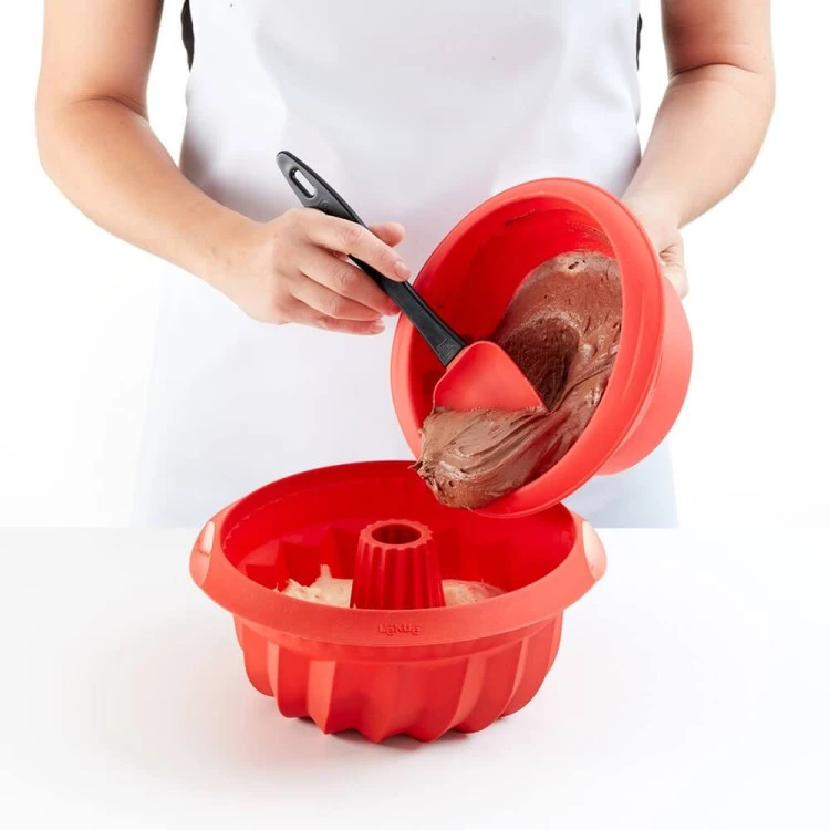 Форма за печене Lekue Ø22cm, силиконова, за кекс, дълбока