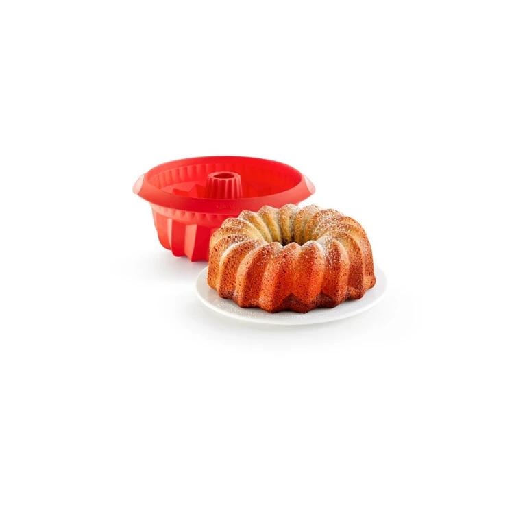 Форма за печене Lekue Ø22cm, силиконова, за кекс, дълбока