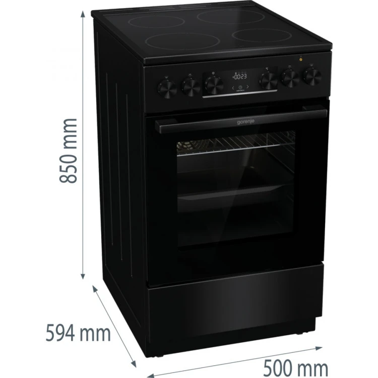 Готварска печка с керамичен плот Gorenje GEC5C40BG