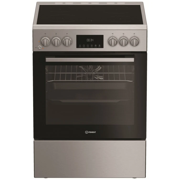 Готварска печка с керамичен плот Indesit I6V8LMX