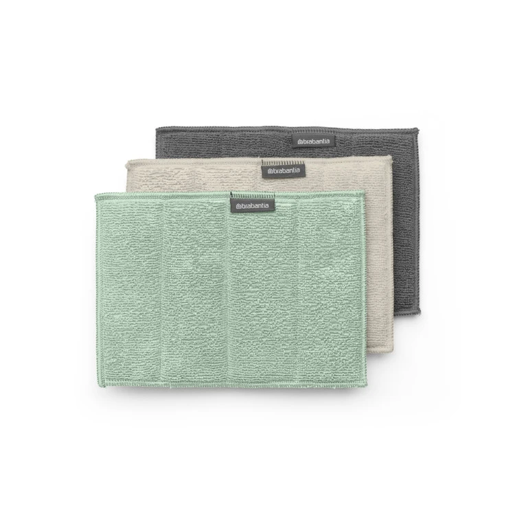 Комплект кърпи микрофибърни Brabantia SinkSide Dark Grey/Soft Beige/Jade Green 3 броя