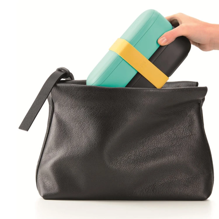 Комплект кутии за храна Lekue On The Go Turquoise, 2x500ml