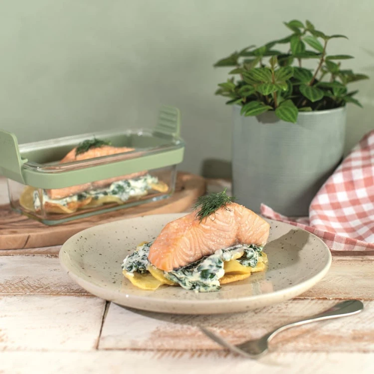 Комплект правоъгълни форми за печене във фритюрник с горещ въздух Lekue 2 броя