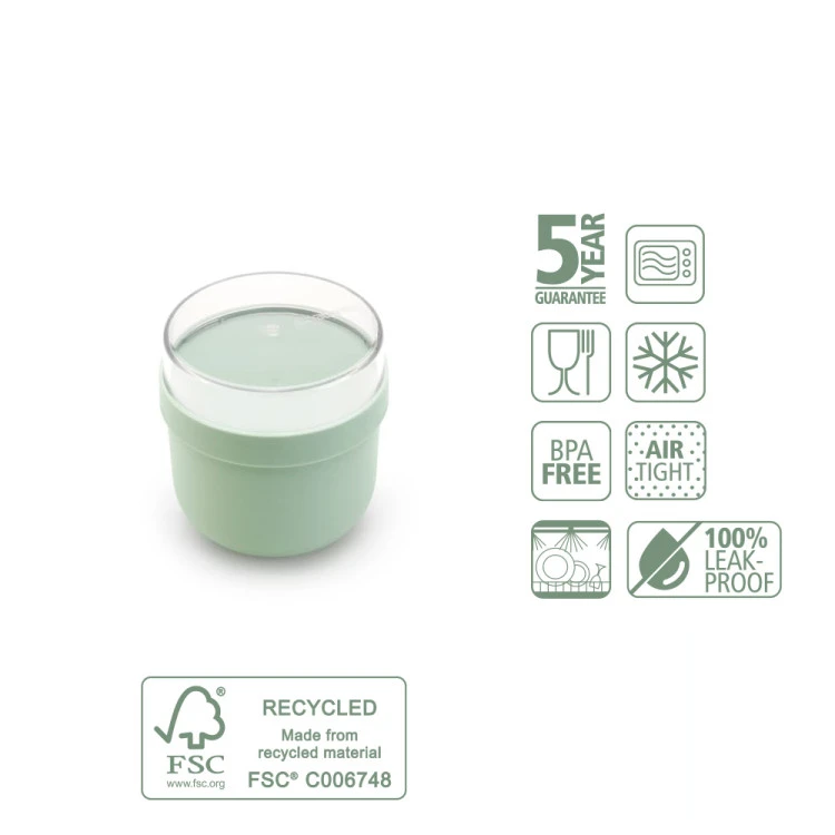 Купичка за закуска Brabantia Make&Take 500ml, Jade Green