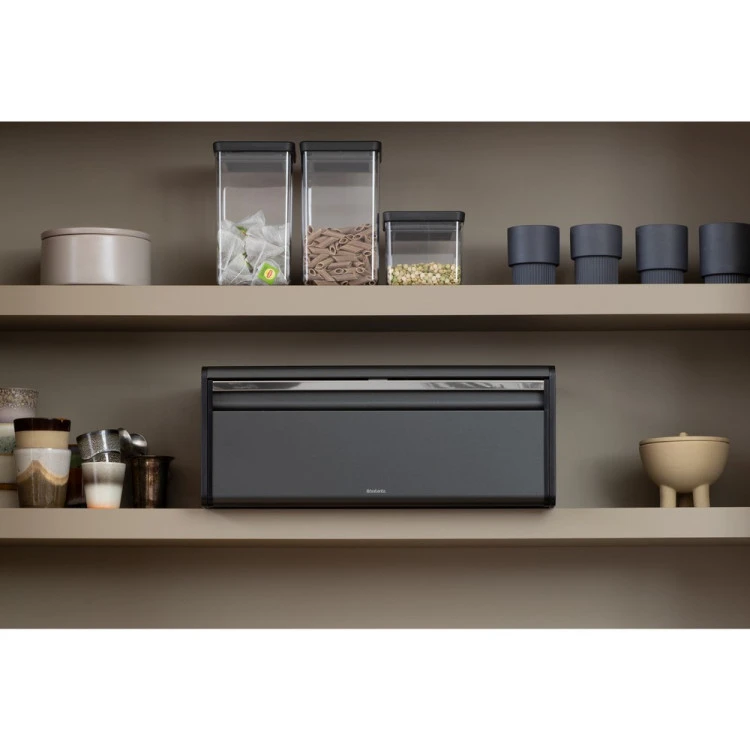 Кутия за хляб Brabantia Fall Front Confident Grey