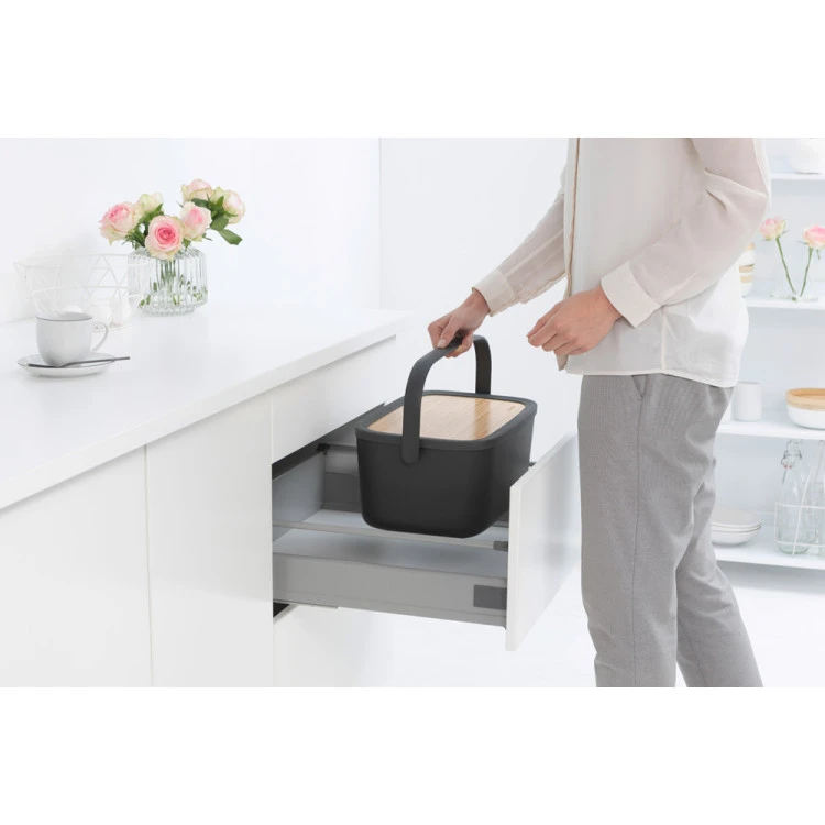 Кутия за хляб Brabantia Nic, Dark Grey