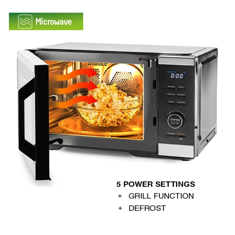 Микровълнова фурна 2в1 MUHLER MO-979 Air Plus, 27L, черна, дигитална