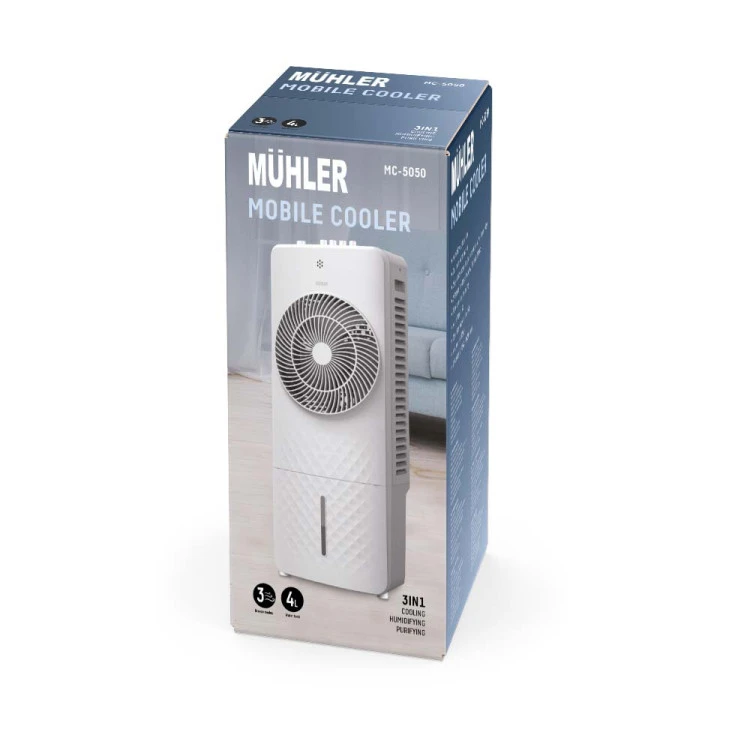 Мобилен охладител MUHLER MC-5050, 65W, 4 л, мехн. упр-е