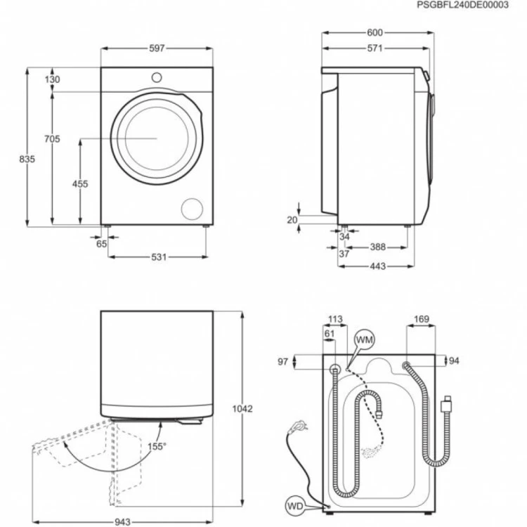 Пералня със сушилня Electrolux EW7W4492E