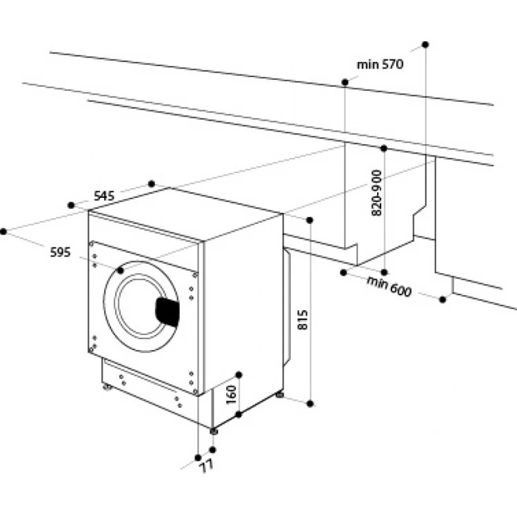 Пералня за вграждане Whirlpool BI WMWG 81485E EU