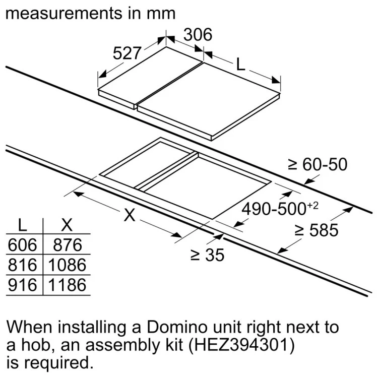 Плот за вграждане Bosch PKF375FP2E