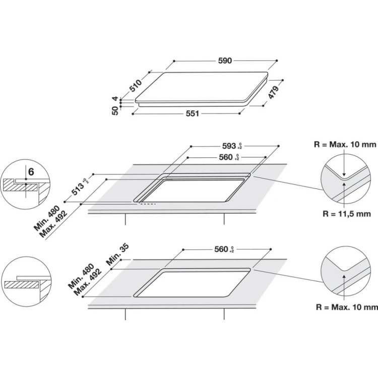 Плот за вграждане Whirlpool WS Q2160 NE