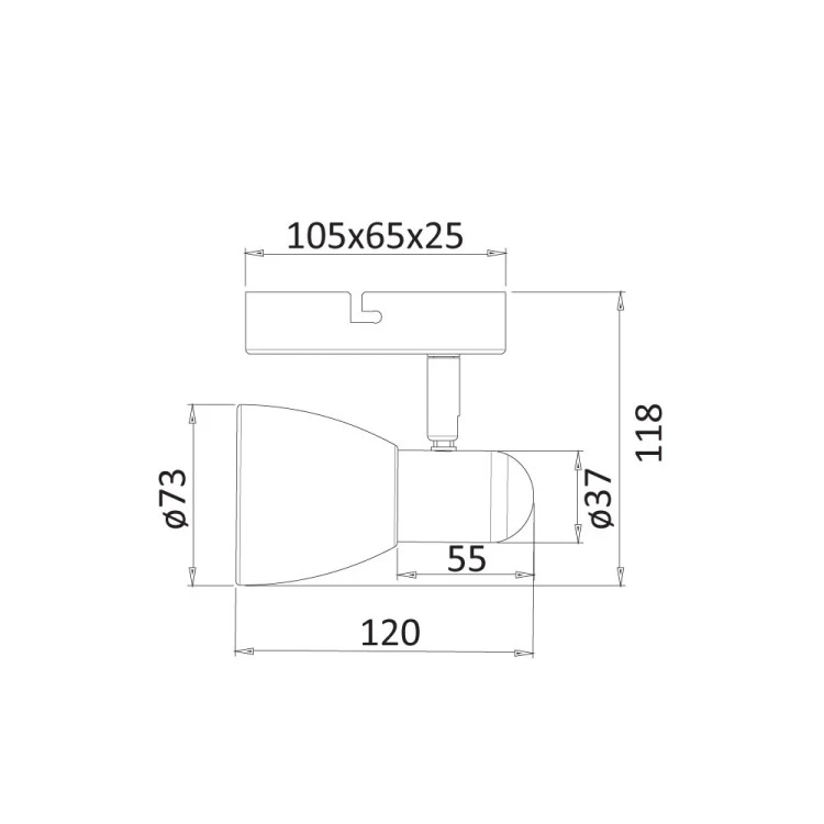 Спот 1-ца Jackie, E 14, 1 x 40 W, IP 20