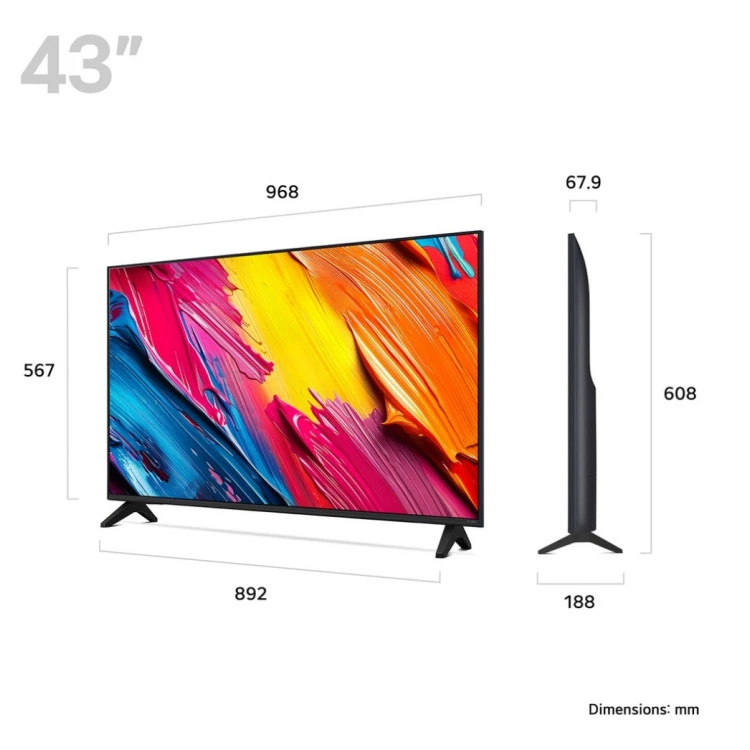 Телевизор LG LED 43QNED70A6A