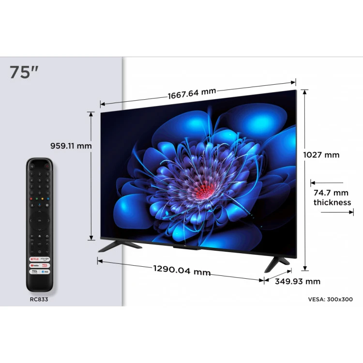 Телевизор TCL 75P69K