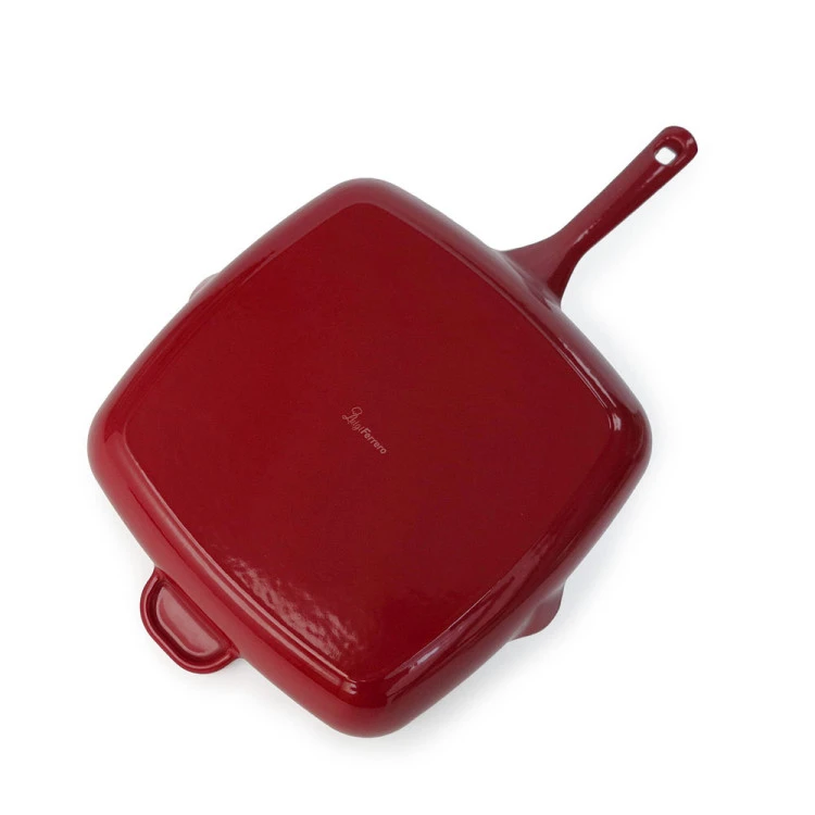 Тиган грил Luigi Ferrero Opera FR-2752 27x27cm, eмайлиран чугун