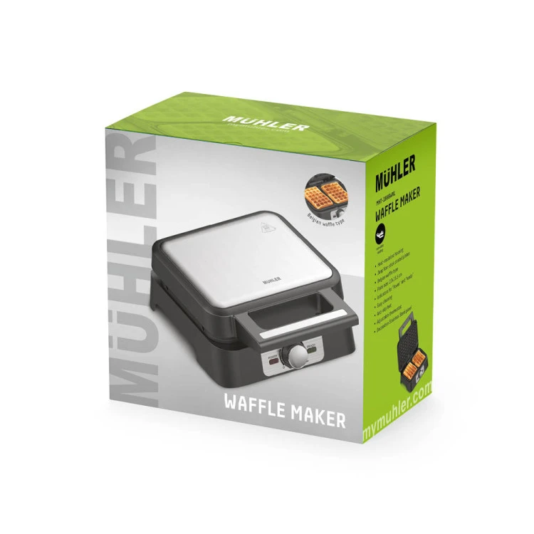Уред за гофрети белгийска вафла Muhler MHT-1666WXL, 1600W