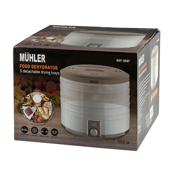 Уред за сушене на плодове MUHLER DHY-555T, 500 W,