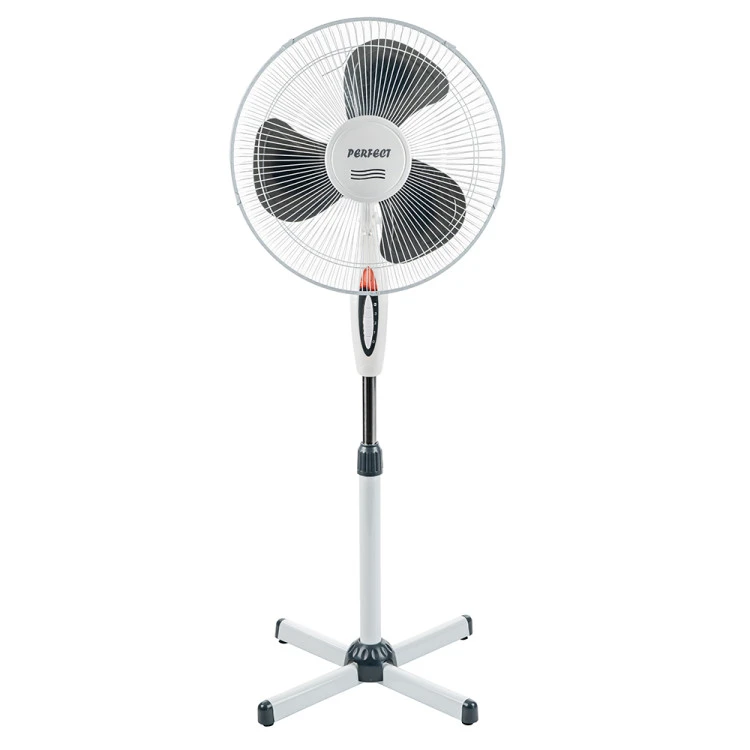 Вентилатор на стойка 16'' Perfect FM-3212, 40W, бяло-сиво