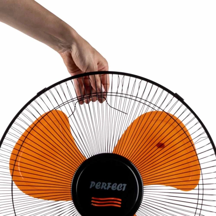 Вентилатор на стойка 16'' Perfect FM-3235, 40W, черно-оранжево