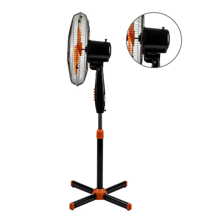 Вентилатор на стойка 16'' Perfect FM-3235, 40W, черно-оранжево