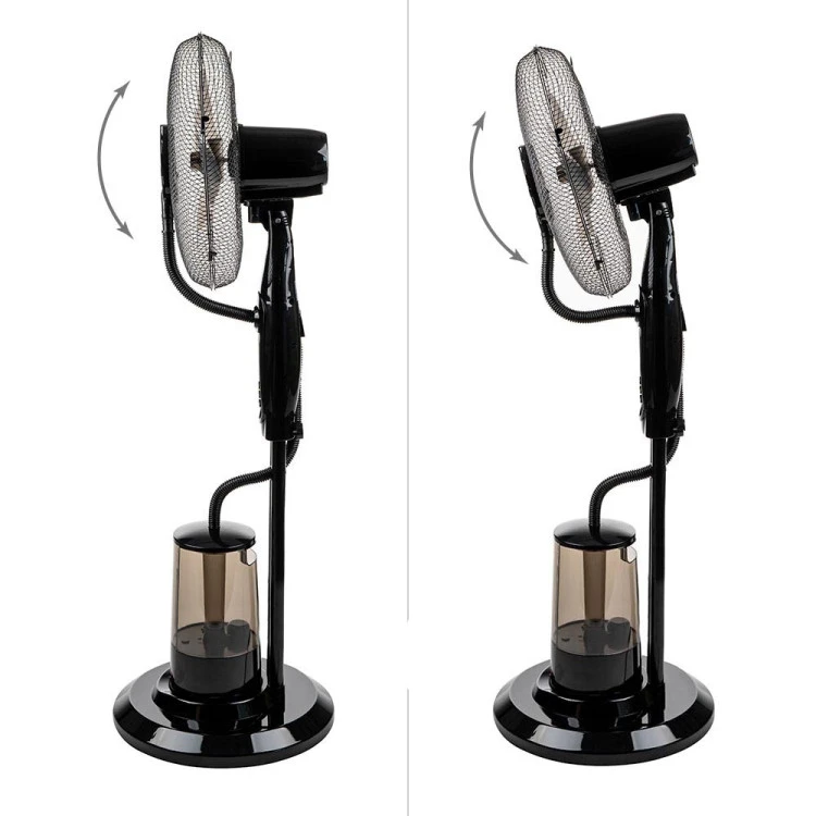 Вентилатор с водна мъгла 16'' Muhler MF-1609RC, 75W, LED, дист. упр-е